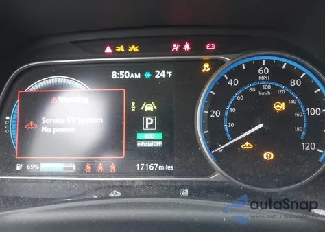 2024 Nissan Leaf S z USA, uszkodzony, nr VIN 1N4AZ1BV3RC551534